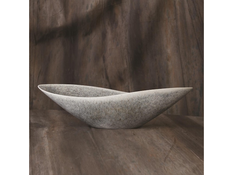 Global Views Home Accents Sexy Bowl-Grey Reactive 1.10672 at Norwood Furniture