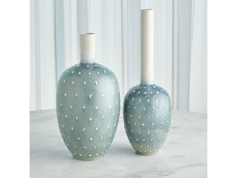 Global Views Home Accents Spotted Vase-Lambs Ear-Tall 1.10891 at Norwood Furniture