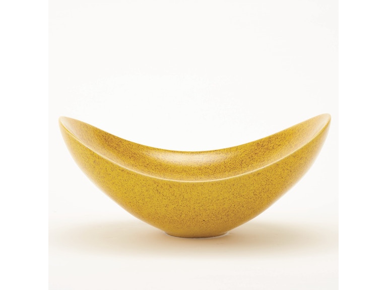 Global Views Home Accents Swoop Bowl-Citron 1837 at Norwood Furniture