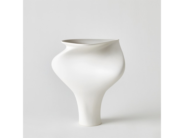Global Views Home Accents Tranquility Vase-Matte White 1.10983 at Norwood Furniture