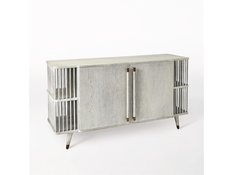 Global Views Home Entertainment Arbor Media Cabinet-Whitewashed Finish 7.20276 at Norwood Furniture