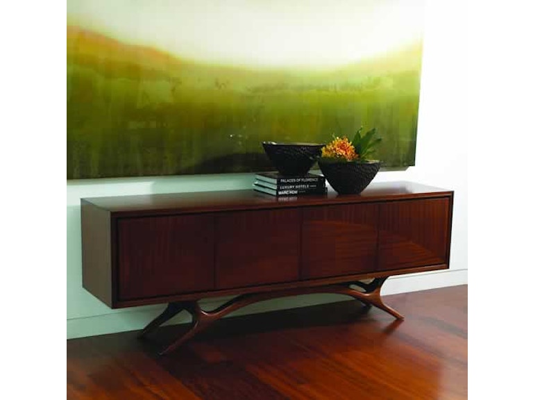 Global Views Home Entertainment Swoop Media Cabinet-Dark 2.70004 At Norwood Furniture