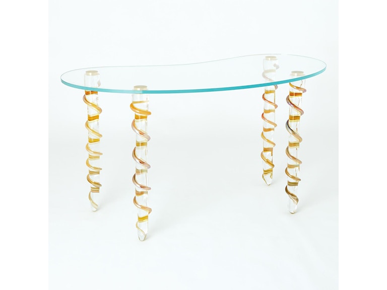 Global Views Home Office Kidney Glass Vanity/Desk WDS6009-GV at Norwood Furniture