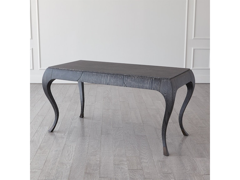 Global Views Home Office Paris Desk-Black Cerused Oak RT2000 at Norwood Furniture