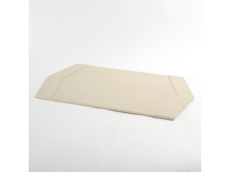 Global Views Home Office Tiffany Desk Blotter-Ivory Leather WDSEH9063-GV at Norwood Furniture
