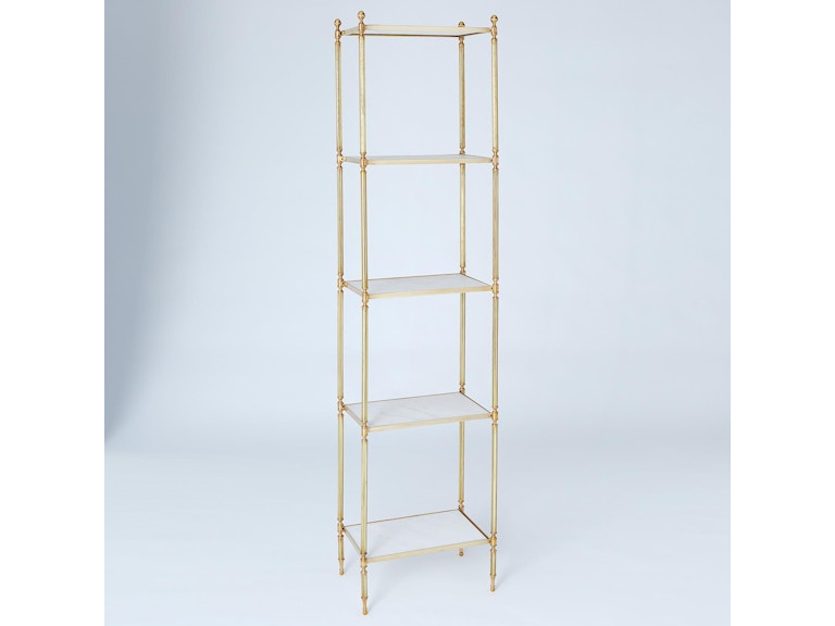 Global Views Living Room Acorn Etagere-Brass WDS8011-GV at Norwood Furniture