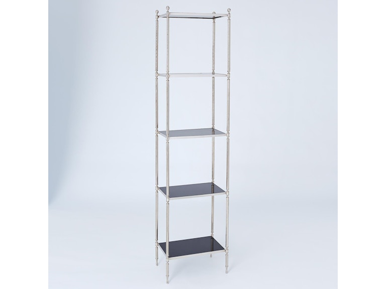 Global Views Living Room Acorn Etagere-Nickel WDS8010-GV at Norwood Furniture
