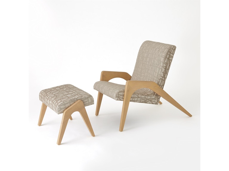 Global Views Living Room Archangle Chair-Oak 2.20022 at Norwood Furniture