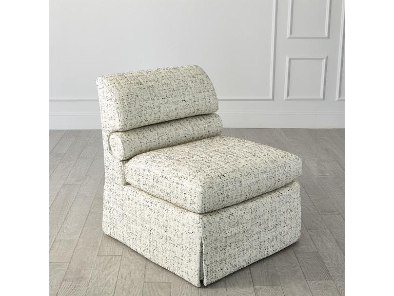 Global Views Living Room Bolster Slipper Chair-COM ASH2021-COM at Norwood Furniture