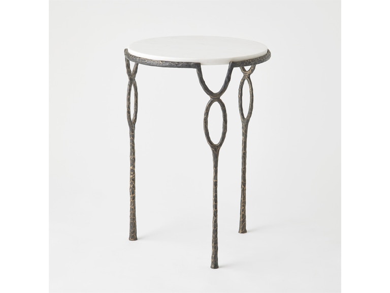 Global Views Living Room Chiseled Loop Table-Bronze 8.83239 at Norwood Furniture