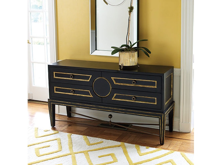 Global Views Living Room Collectors Cabinet-Console-Black 2448 at Norwood Furniture