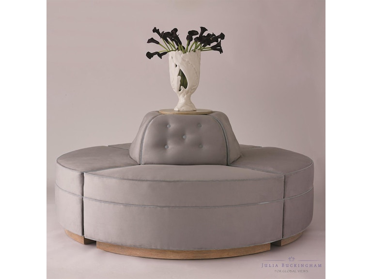 Global Views Living Room Conversational Rondel-Grey-Each Quarter Section JB2.40003 at Norwood Furniture