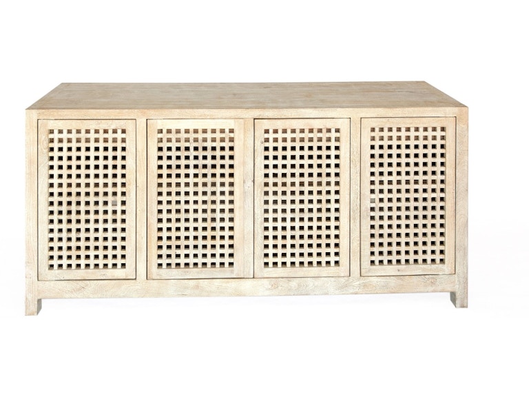 Global Views Living Room Driftwood Lattice Credenza 7.90164 at Norwood Furniture
