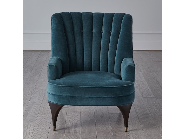 Global Views Living Room Duncan Chair-Dragonfly Velvet 2690 at Norwood Furniture