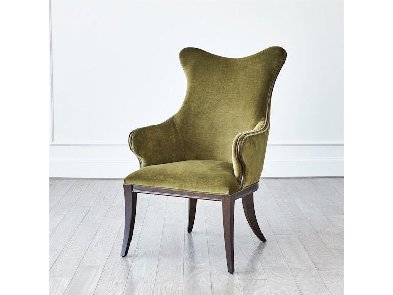 Global Views Living Room Evelyn Chair-Moss Velvet 2695 at Norwood Furniture