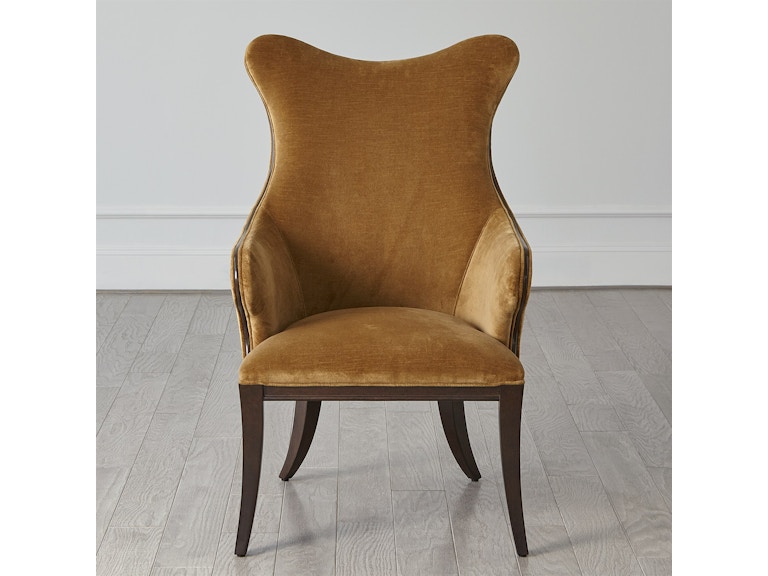 Global Views Living Room Evelyn Chair-Toast Velvet 2692 at Norwood Furniture