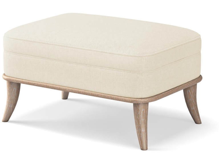 Global Views Living Room Jackie Ottoman-Grey-MUSLIN WDSEH2070-MUSLIN-GV at Norwood Furniture