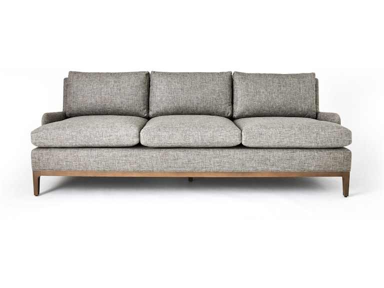 Global Views Living Room Laguna Sofa-Grey Wood-Muslin 7.20266-MUSLIN at Norwood Furniture
