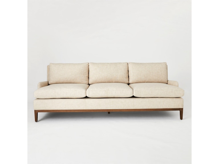 Global Views Living Room Laguna Sofa-Natural Wood-Muslin 7.20263-MUSLIN at Norwood Furniture