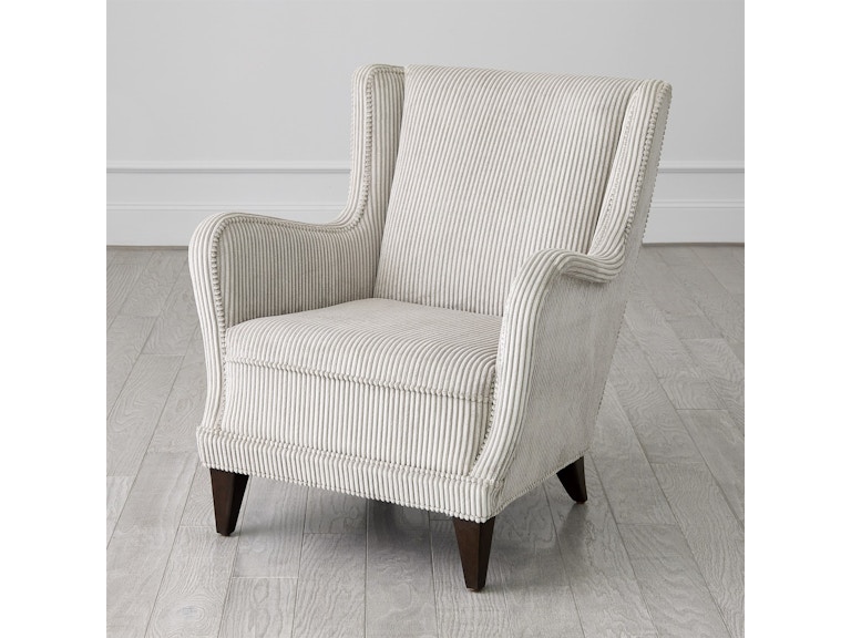 Global Views Living Room Lounge Chair-Wide Wale Corduroy-Smoke 2734 at Norwood Furniture