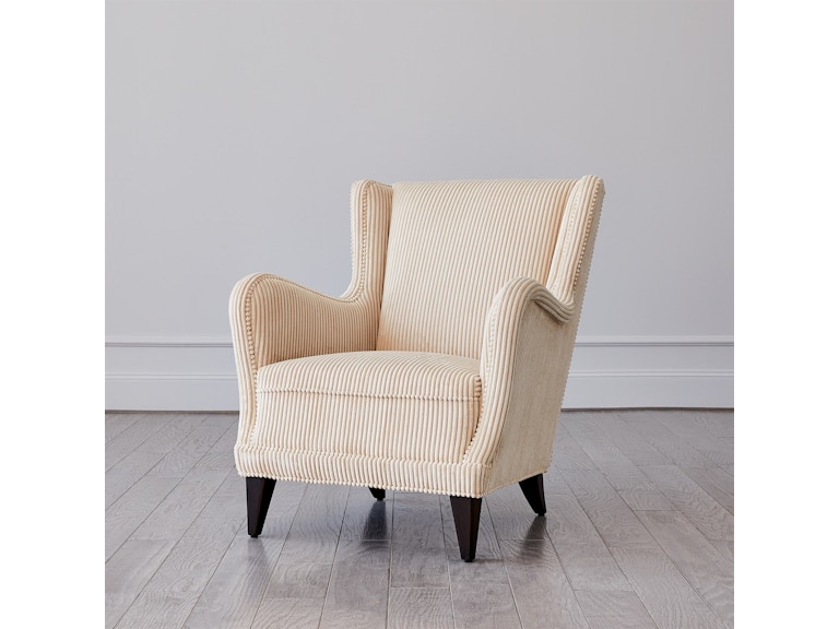 Global Views Living Room Lounge Chair-Wide Wale Corduroy-Vanilla 2698 at Norwood Furniture