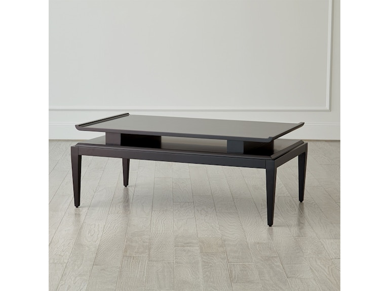 Global Views Living Room Poise Cocktail Table-Black Satin 2.20003 at Norwood Furniture