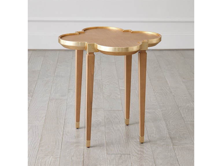 Global Views Living Room Quatrefoil Side Table 2.20026 at Norwood Furniture