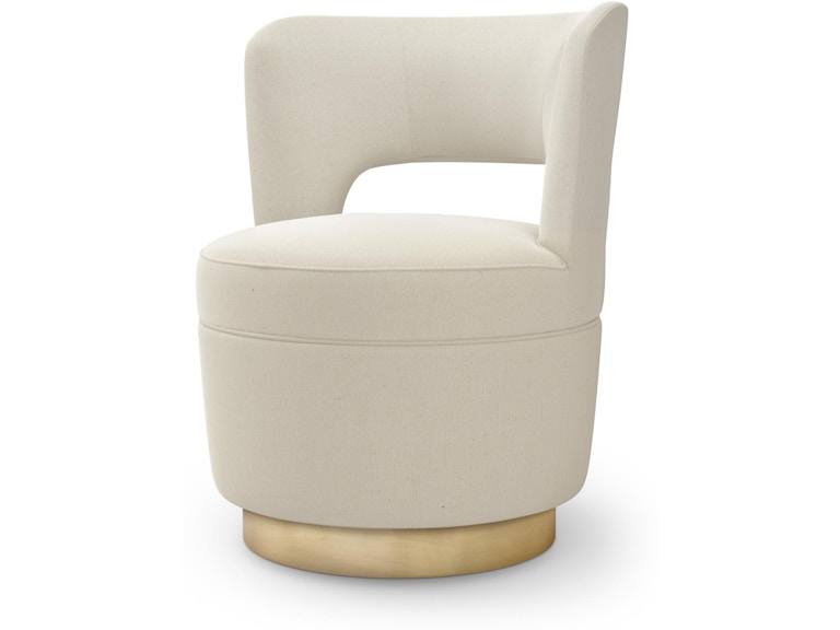 Global Views Living Room Stella Swivel Chair-Muslin ASH2042-MUSLIN at Norwood Furniture