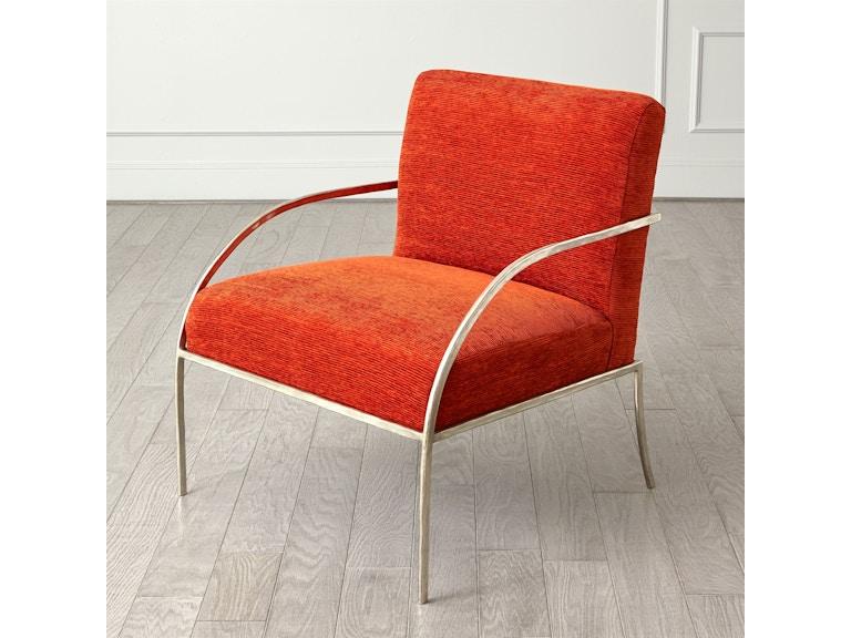 Global Views Living Room Swoop Chair-Orange-Nickel 9.93508 at Norwood Furniture