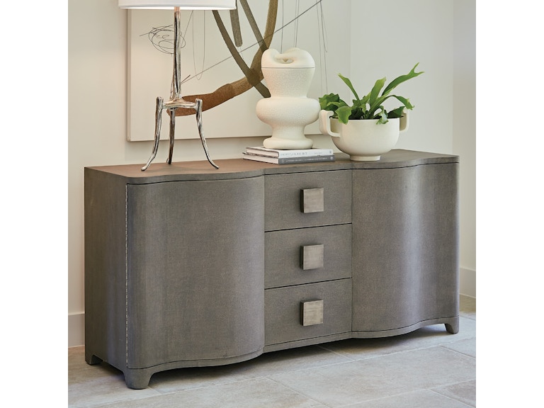 Global Views Living Room Toile Linen Credenza-Grey 7.20157 at Norwood Furniture