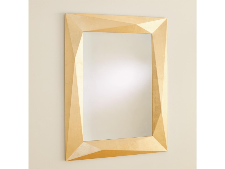 Global Views Mirrors Angular Mirror-Gold Leaf 3.31538 at Norwood Furniture