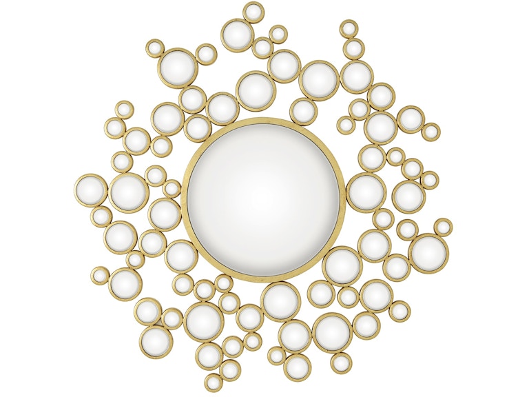 Global Views Mirrors Aquarius Mirror-Gold Leaf ASH8.80000 at Norwood Furniture