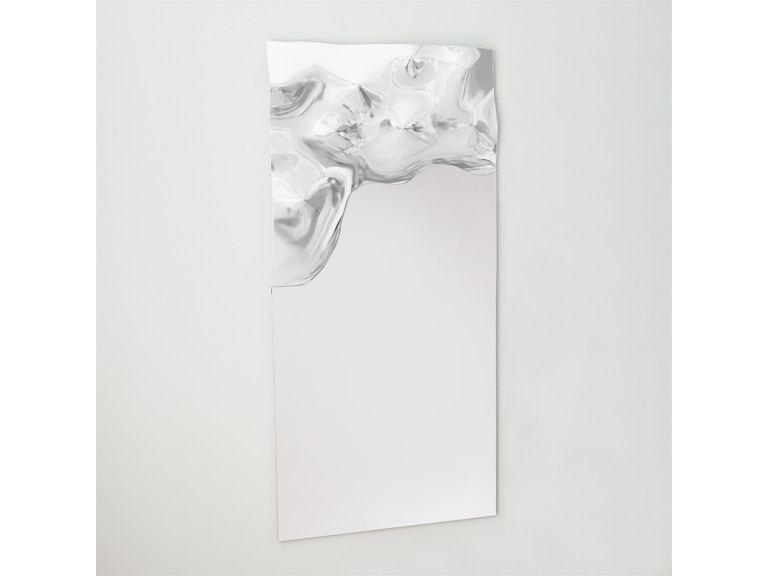 Global Views Mirrors Asymmetrical Ripple Mirror-Left 3.31902 at Norwood Furniture