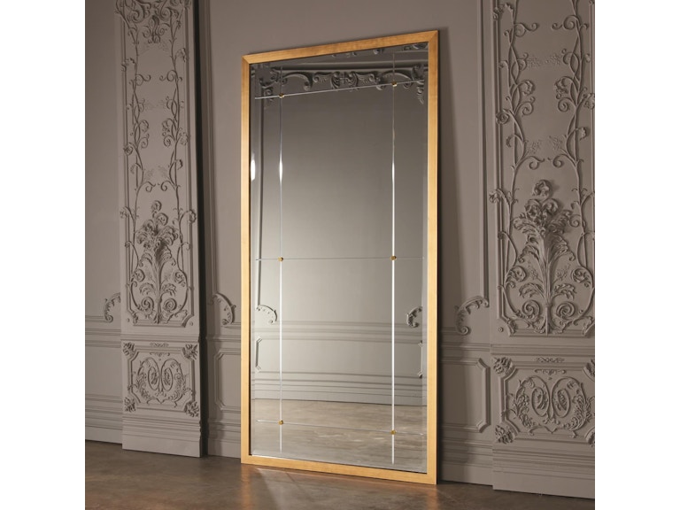 Global Views Mirrors Beaumont Floor Mirror-Gold Leaf 8.82551 at Norwood Furniture