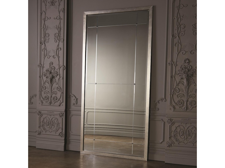 Global Views Mirrors Beaumont Floor Mirror-Silver Leaf 8.82553 at Norwood Furniture