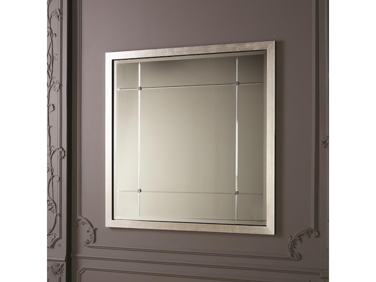 Global Views Mirrors Beaumont Square Mirror-Silver Leaf 8.82554 at Norwood Furniture
