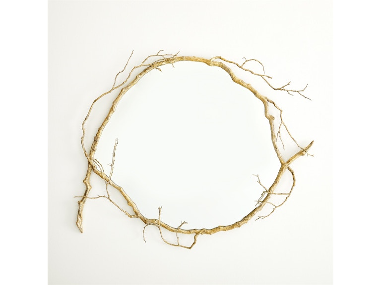 Global Views Mirrors Botanica Mirror-Brass 7.80710 at Norwood Furniture