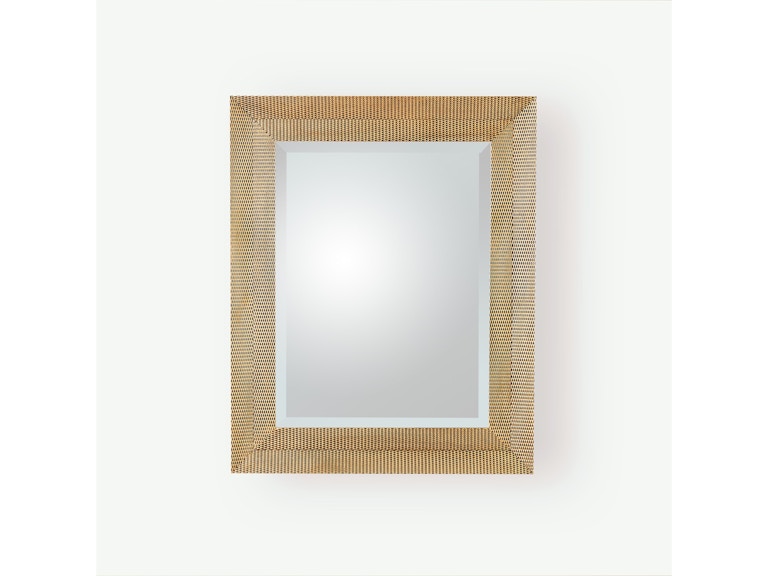Global Views Mirrors Delicate Basketweave Mirror-Gold 3.31939 at Norwood Furniture