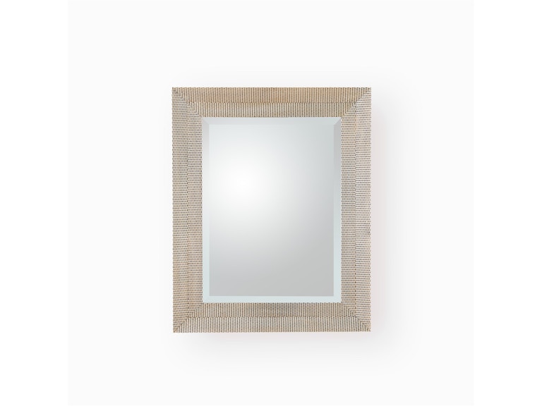 Global Views Mirrors Delicate Basketweave Mirror-Silver 3.31940 at Norwood Furniture