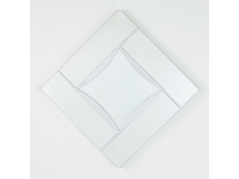 Global Views Mirrors Diamond Shape Mirror-Silver Leaf 8.83042 at Norwood Furniture