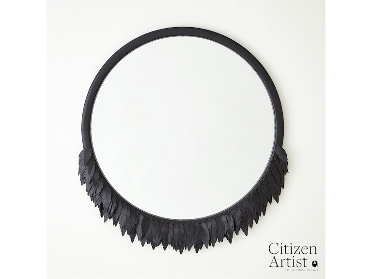 Global Views Mirrors Emily Mirror-Black CA9.90003 at Norwood Furniture
