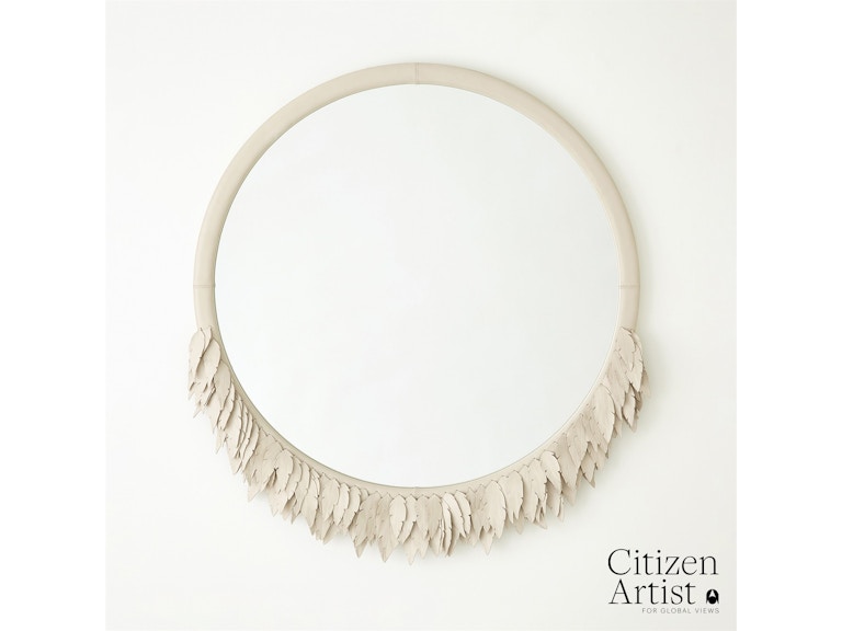 Global Views Mirrors Emily Mirror-Ivory CA9.90002 at Norwood Furniture