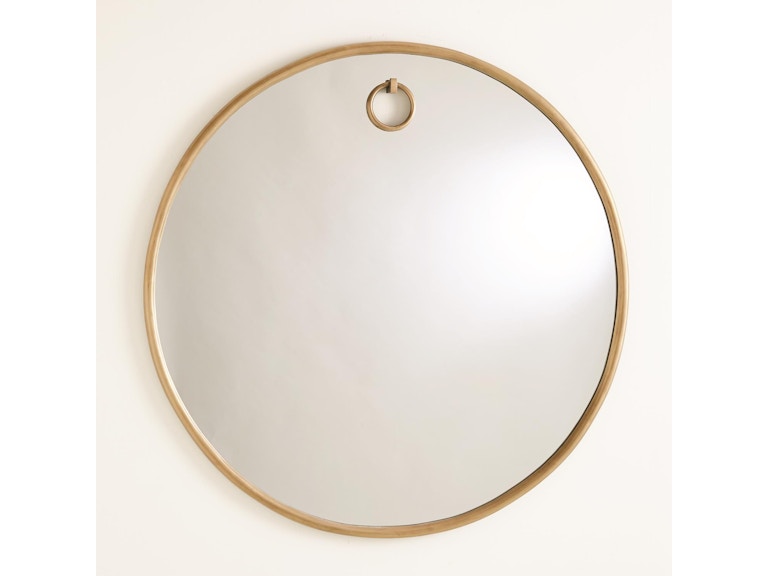 Global Views Mirrors Exposed Mirror-Antique Brass-Lg 7.91110 at Norwood Furniture