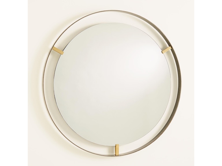 Global Views Mirrors Floating Mirror-Brass Clips-Bronze Rim 9.93131 at Norwood Furniture