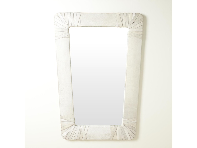 Global Views Mirrors Gabriel Mirror-White FDS9.90056 at Norwood Furniture