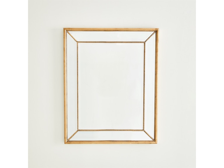 Global Views Mirrors Gilded Rope Mirror-Gold 3.31816 at Norwood Furniture