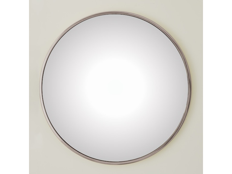 Global Views Mirrors Hoop Convex Mirror-Nickel-Lg 3.31420 at Norwood Furniture