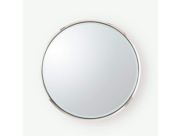 Global Views Mirrors Hudson Mirror-Nickel-Lg 8.83282 at Norwood Furniture