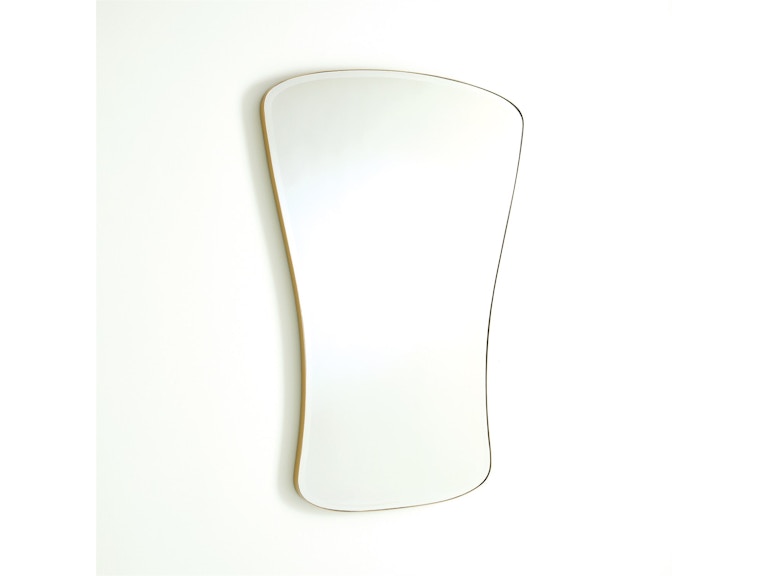 Global Views Mirrors Key Mirror-Simple Satin Brass ASH8.80033 at Norwood Furniture