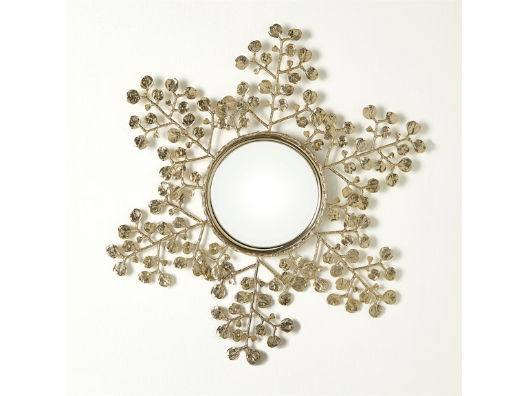 Global Views Mirrors Leafy Mirror-Brass WDS9218-GV at Norwood Furniture